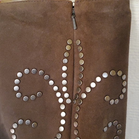 Suede & Silk Haute Hippie Micro Miniskirt - Picture 4 of 6